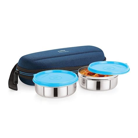 cello max fresh super steel 2 containers lunch box|cello MF Super Steel 2 (350ml Each) 2 Containers Lunch Box.